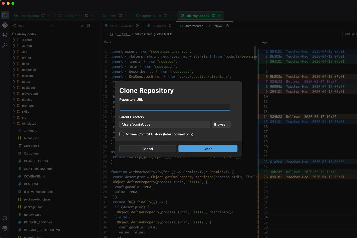 HTTPS Clone dialog
